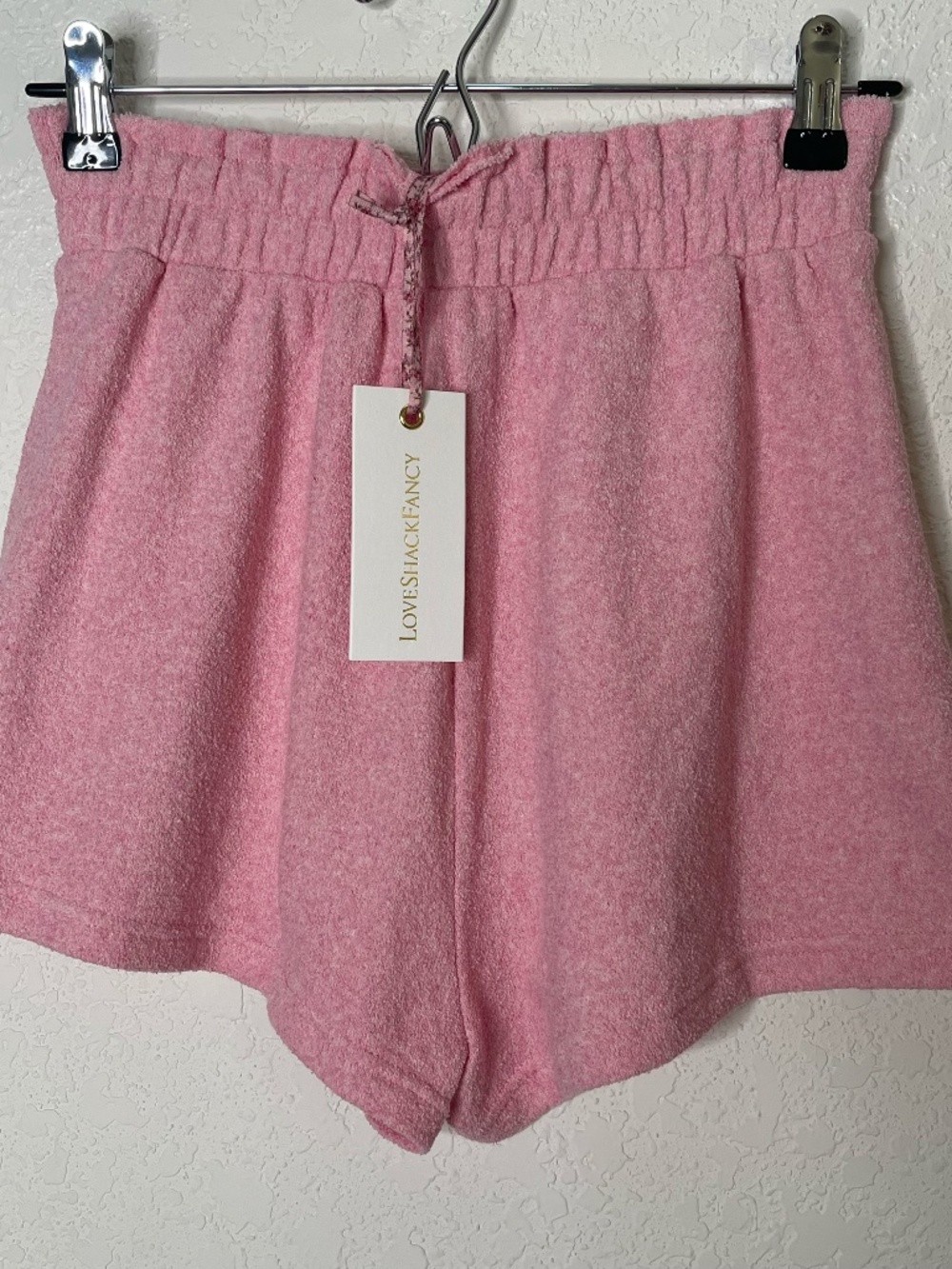 NWT LoveShackFancy Delvina Cotton Short Size XS Pink Grace